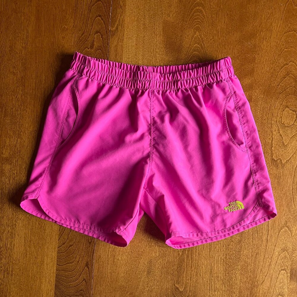 The North Face pink run shorts L 14-16